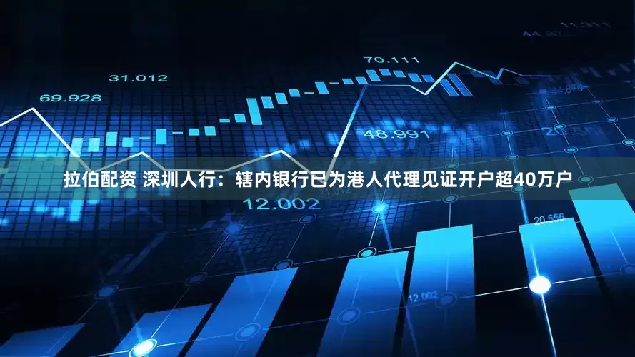 拉伯配资 深圳人行：辖内银行已为港人代理见证开户超40万户